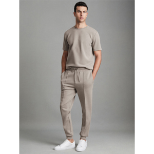 REISS PREMIER Interlock Jersey Drawstring Joggers